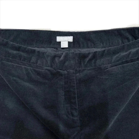 {J. Jill} Velvet Stretch Cotton A-Line Just Above Knee Length Midi Skirt - Picture 3 of 3